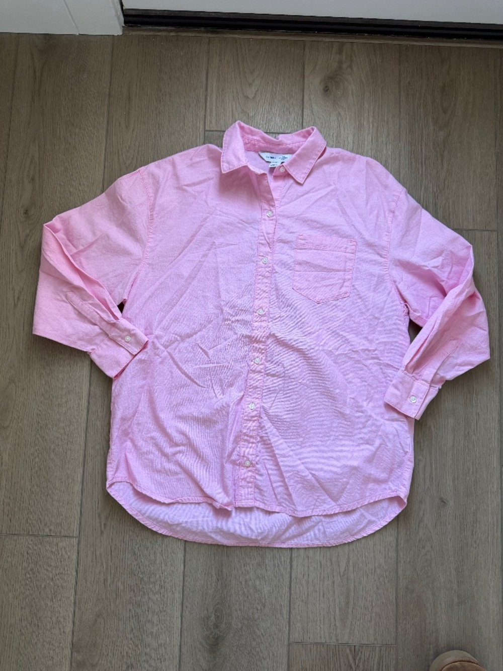 Old Navy pink boyfriend button up